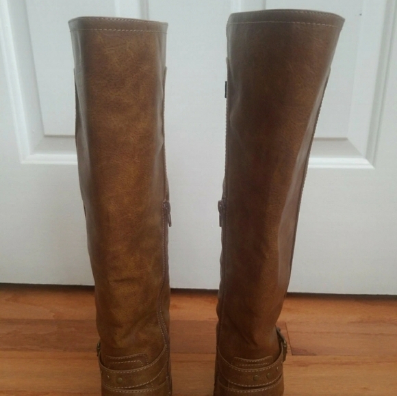 Brown JustFab Riding Boots - Picture 4 of 7